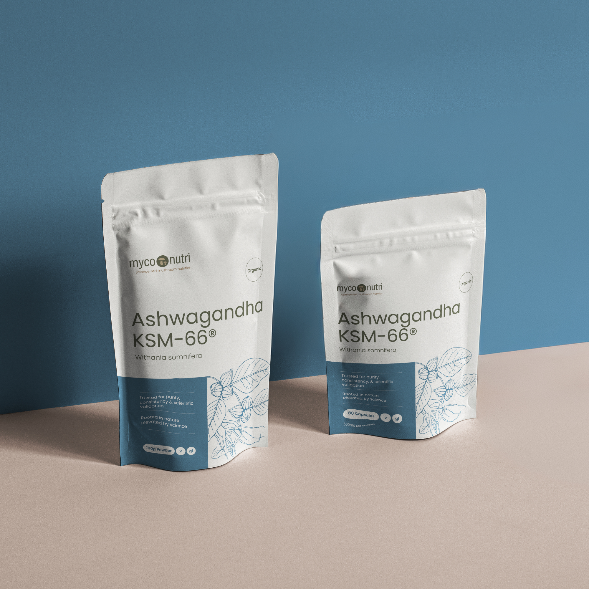 MycoNutri Organic Ashwagandha 60 capsules