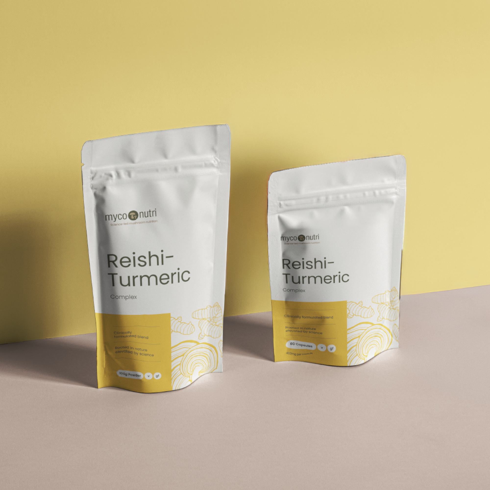 MycoNutri Reishi-Turmeric Complex powder 100g